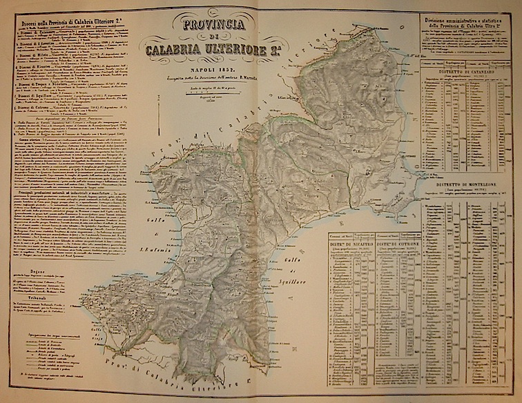 Marzolla Benedetto Provincia di Calabria ulteriore 2Â° 1858 Napoli